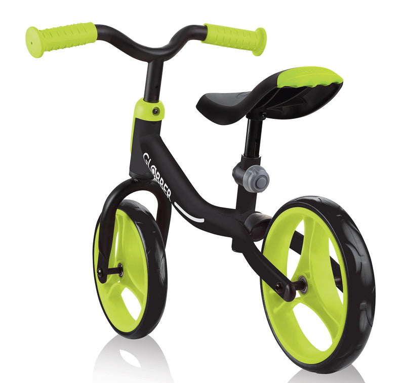 Bicicletta Pedagogica per Bambini 10" Senza Pedali Globber Go Bike Nero e Verde-6