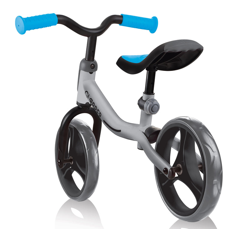 Bicicletta Pedagogica per Bambini 10" Senza Pedali Globber Go Bike Grigio e Blu-6