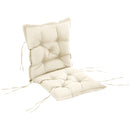 Cuscino per Sedie da Giardino 100x50 cm in Poliestere Crema-1