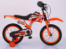 Bicicletta per Bambino 16" 2 Freni Magik-Bike Motocross Arancione-2