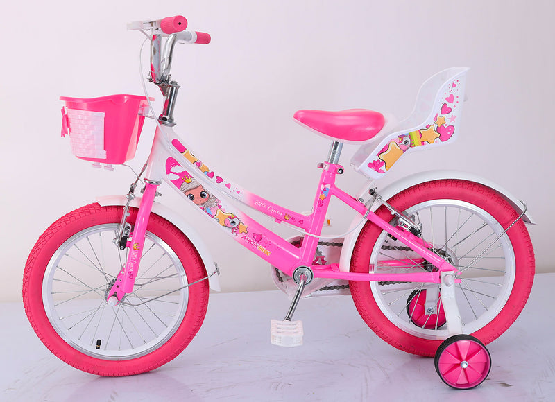 Bicicletta per Bambina 16" 2 Freni Magik-Bike Little Queen Rosa-3
