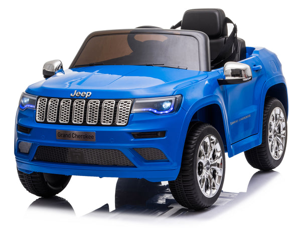acquista Macchina Elettrica per Bambini 12V con Licenza Jeep Grand Cherokee Blu