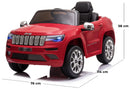 Macchina Elettrica per Bambini 12V Jeep Grand Cherokee Rossa-5
