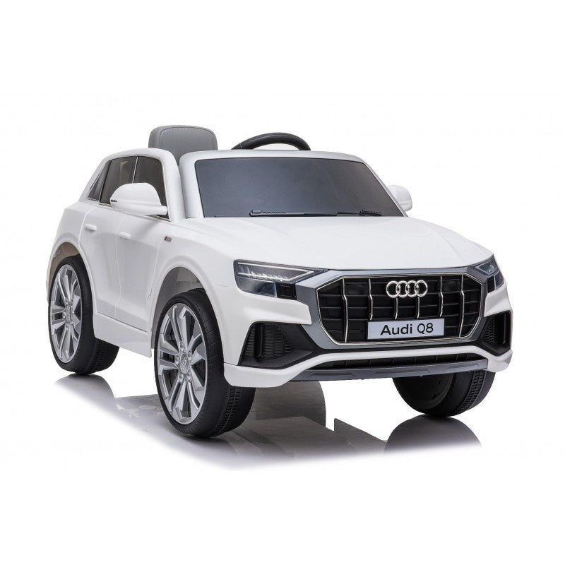 Macchina Elettrica per Bambini 12V Audi Q8 Bianca-1