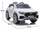 Macchina Elettrica per Bambini 12V Audi Q8 Bianca-5