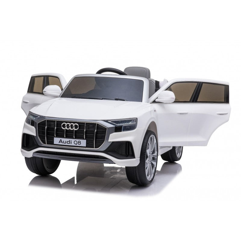 Macchina Elettrica per Bambini 12V Audi Q8 Bianca-6