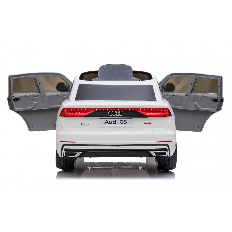 Macchina Elettrica per Bambini 12V Audi Q8 Bianca-7