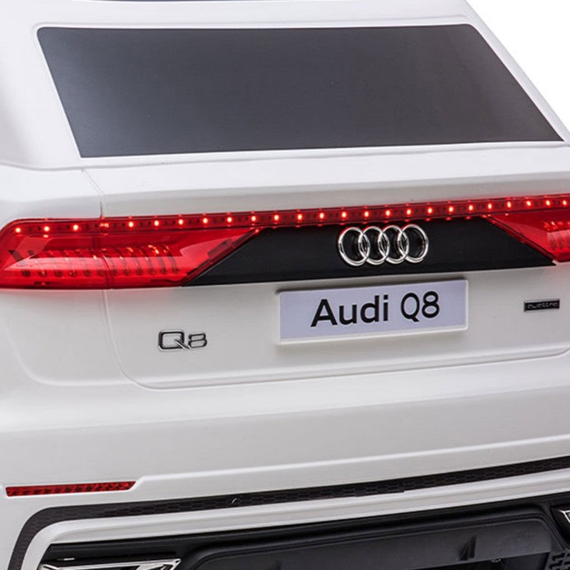 Macchina Elettrica per Bambini 12V Audi Q8 Bianca-9