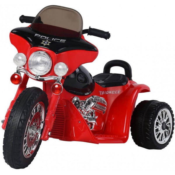 Moto Elettrica Polizia per Bambini 6V Police Rosso sconto