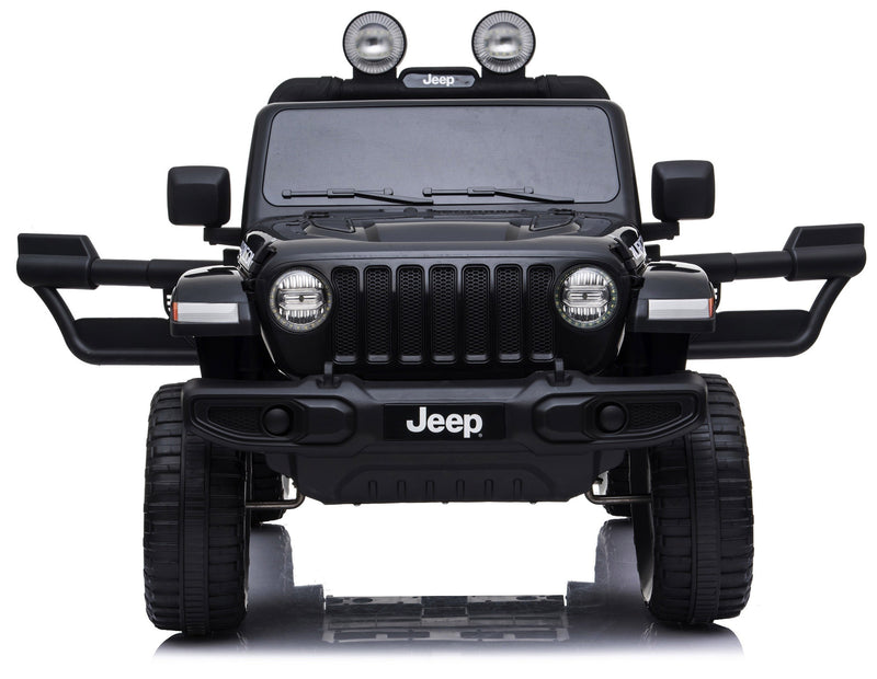 Macchina Elettrica per Bambini 12V 2 Posti Jeep Wrangler Rubicon Nera-7
