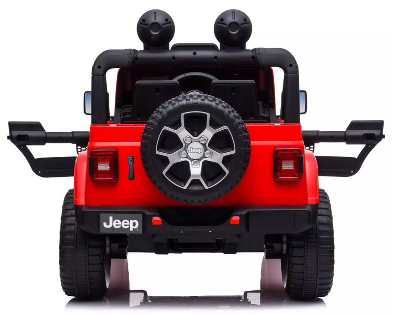 Macchina Elettrica per Bambini 12V 2 Posti Jeep Wrangler Rubicon Rossa-10