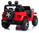 Macchina Elettrica per Bambini 12V 2 Posti Jeep Wrangler Rubicon Rossa-7