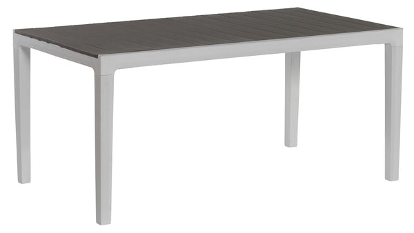 Tavolo da Giardino 160x90x74 cm Keter Harmony Bianco e Grigio Scuro prezzo