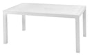 Tavolo da Giardino 160,5x94,5x74,5 cm in Resina Keter Melody Bianco-1