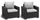 Set 2 Poltrone da Giardino 83x68x71,5 cm in Resina Keter California Antracite