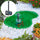 Kit Laghetto Artificiale + Pompa Filtro da Giardino 110x78x28 cm in Polietilene 90 Litri Verde
