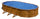 Piscina Ovale Fuori Terra 730x375xh120 cm in Acciaio e PVC Gre Pacific