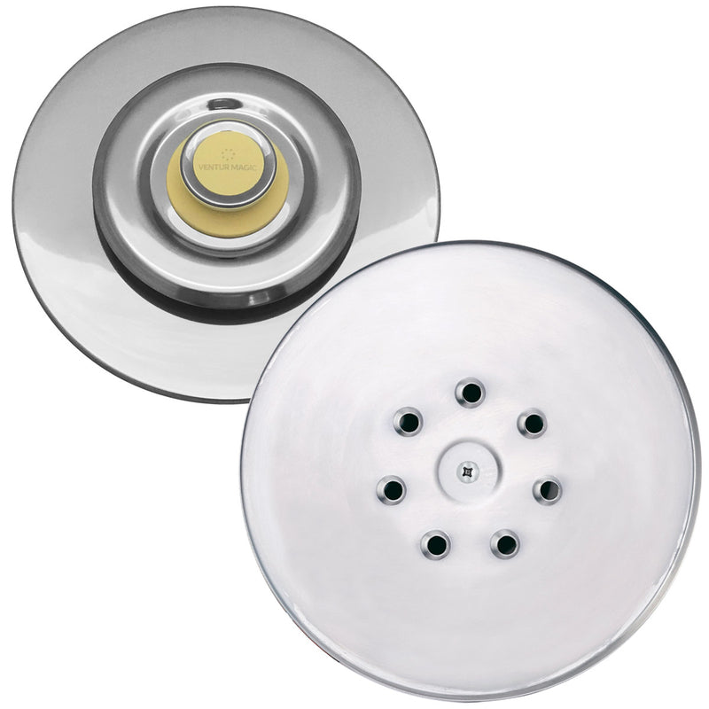 3 Coperchi Antiodore Cooker Ventur Magic in Acciaio Inox 26, 30, 34 Cm Beige-3