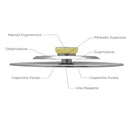 3 Coperchi Antiodore Cooker Ventur Magic in Acciaio Inox 26, 30, 34 Cm Beige-6