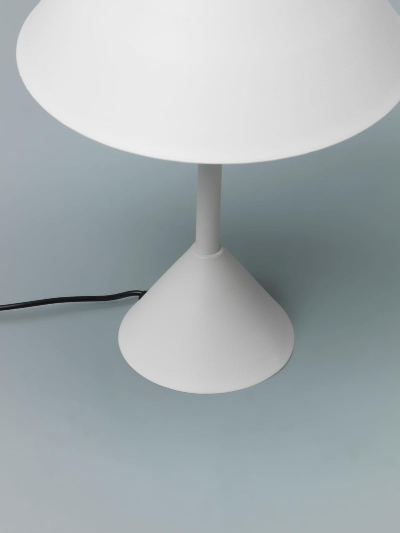 Lampada da Tavolo a LED Ø25xH45 cm in Metallo Indi Bianco-5