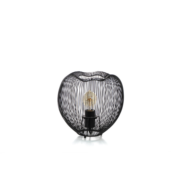 Lampada da Tavolo 26x26xH25 cm in Metallo Jaula Nero prezzo