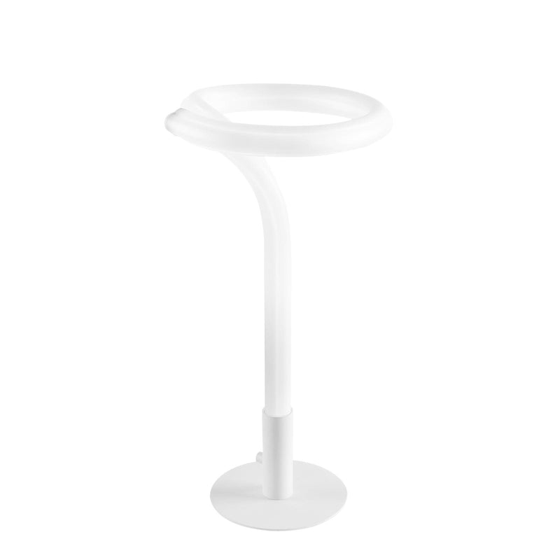 Lampada da Tavolo Led 23,2x23,2x42 cm in Metallo Astra Bianco Goffrato-1