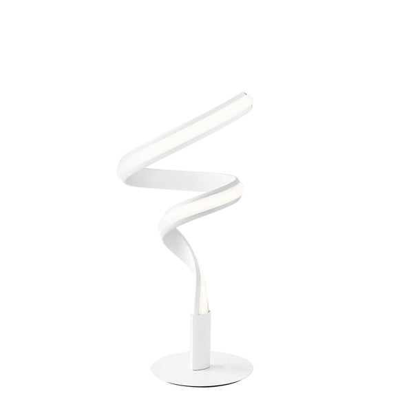Lampada da Tavolo Led 24x18x49 cm in Alluminio Bellatrix Bianco Goffrato acquista