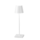 Lampada da Tavolo 11x11x36 cm in Metallo Tumbler Bianco-1