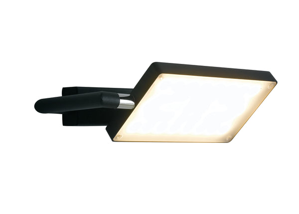 prezzo Applique Orientabile Alluminio Lampada Libro Nera Led 17 watt Luce Calda