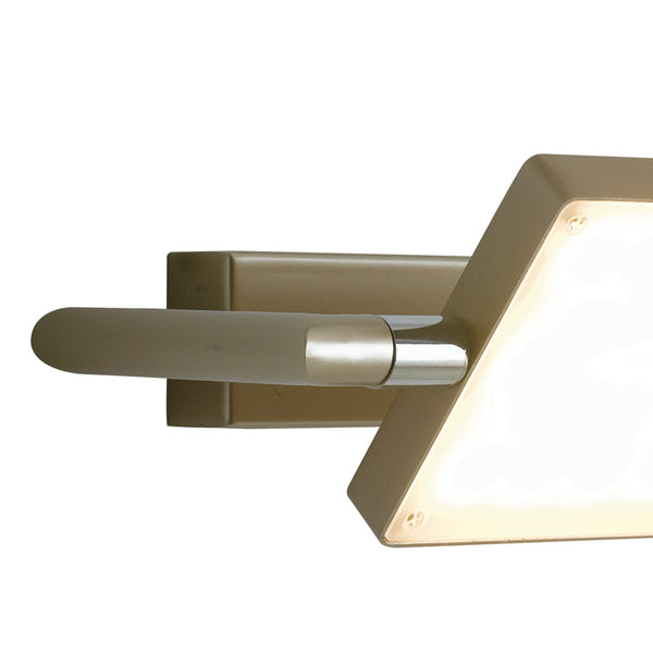Applique Oro Alluminio Lampada Libro Orientabile Led 17 watt Luce Calda acquista