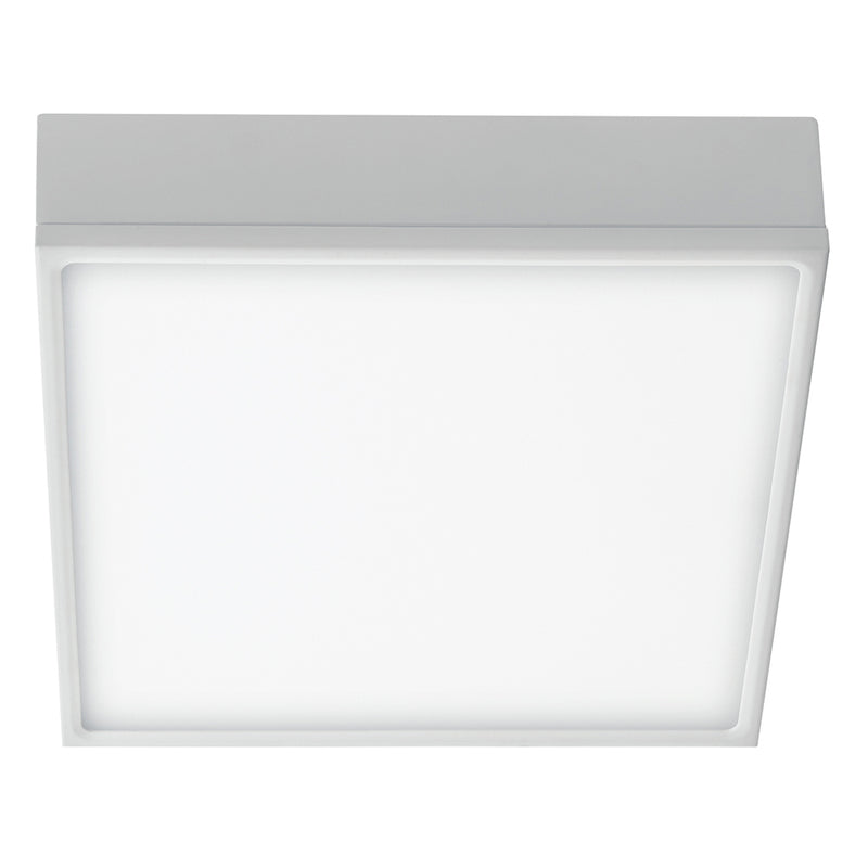 Plafoniera Quadrata Alluminio Bianco Soffitto Ribassato Led 36 watt Luce Naturale Intec LED-KLIO-Q21-1
