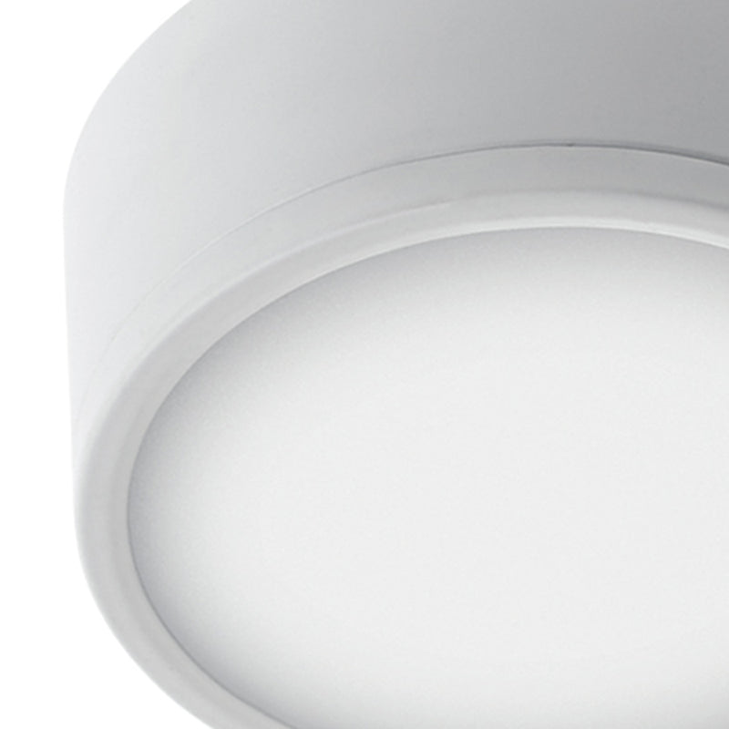 Plafoniera Tonda Alluminio Bianco Led 16 watt Luce Naturale Intec LED-KLIO-R11-2