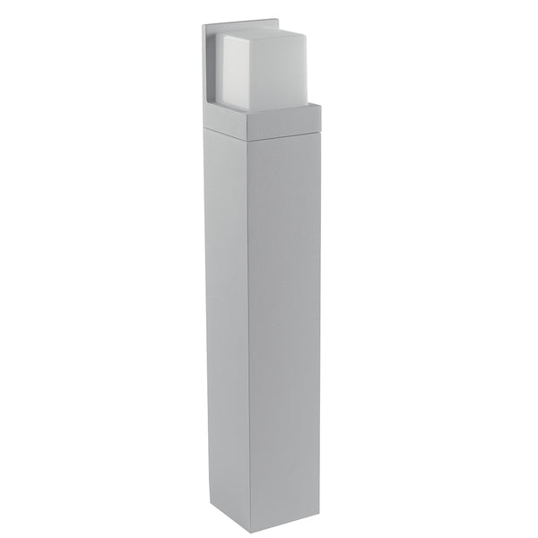 Palo Esterno Alluminio Diffusore Cubico Bianco Led 10 watt Luce Calda acquista