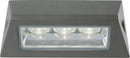 Applique Stagna Alluminio Pressofuso Antracite Esterno Led 3 watt Luce Naturale Intec LED-OSAKA-AP-1