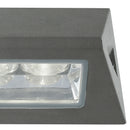 Applique Stagna Alluminio Pressofuso Antracite Esterno Led 3 watt Luce Naturale Intec LED-OSAKA-AP-2