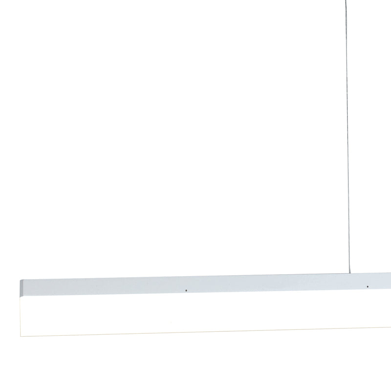 Lampadario a sospensione Rettangolare Bianco Alluminio Acrilico Led 36 watt Luce Naturale Ambiente LED-SATURN-S120-3