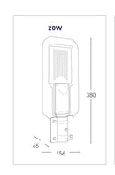 Apparecchio Stradale Alluminio Tenuta Stagna Lampada Led 20 watt Luce Naturale Intec LED-VISION-20-4