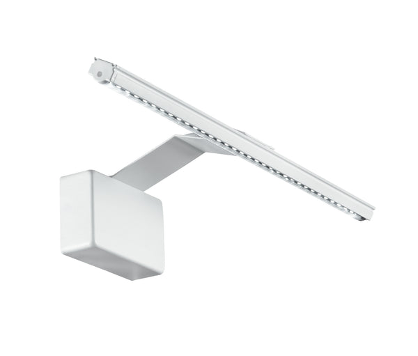 acquista Applique Lampada Bagno Alluminio Bianco Goffrato Led 5 watt Luce Calda
