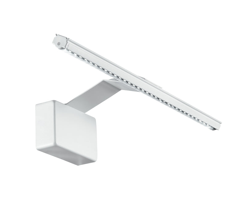 Applique Lampada Bagno Alluminio Bianco Goffrato Led 5 watt Luce Calda Intec LED-W-ALCOR/5W-1