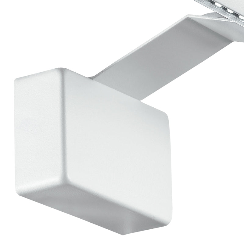 Applique Lampada Bagno Alluminio Bianco Goffrato Led 5 watt Luce Calda Intec LED-W-ALCOR/5W-3