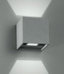 Applique Cubica Silver Flusso Luce Regolabile Lampada Led 4 watt Luce Calda Intec LED-W-ALFA/2W-1