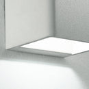 Applique Cubica Alluminio Bianco Doppia Emissione di Luce Led 6 watt Luce Calda Intec LED-W-ATLAS/6W-3
