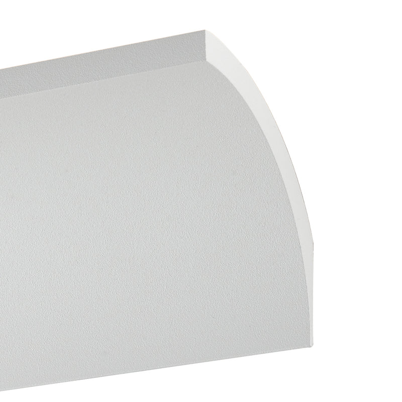 Applique Moderna Arco Allumino Bianco Lampada Parete Led 8 watt Luce Naturale Intec LED-W-MUSTANG-200-2