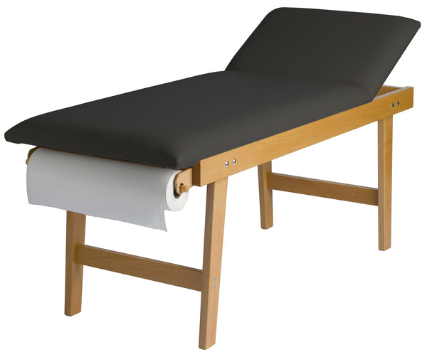online Lettino da Massaggio Visita Fisioterapia Fisso 2 Sezioni 190x70x75 cm 200Kg Nero