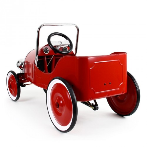 Auto a Pedali Vintage da Corsa per Bambini Baghera Classic Rosso-2