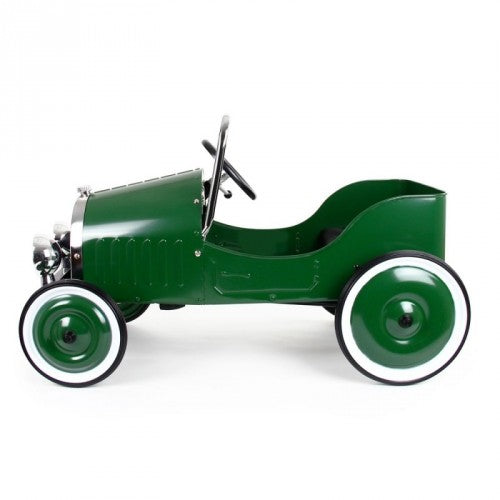 Auto a Pedali Vintage da Corsa per Bambini Baghera Classic Verde-3