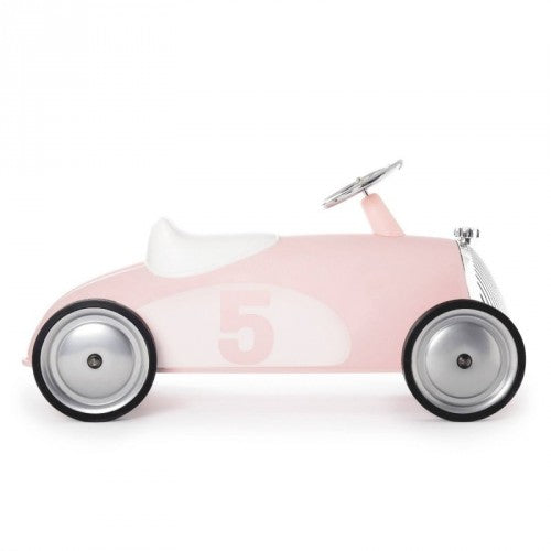 Auto Cavalcabile Vintage da Corsa per Bambini Baghera Rider Petal Rosa-4