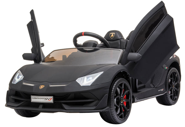 sconto Macchina Elettrica per Bambini 12V con Licenza Lamborghini Aventador Nero Opaco