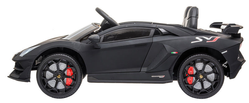 Macchina Elettrica per Bambini 12V Lamborghini Aventador Nero Opaco-2