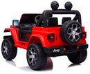 Macchina Elettrica per Bambini 12V Mp4 2 Posti Jeep Wrangler Rubicon Rossa-3